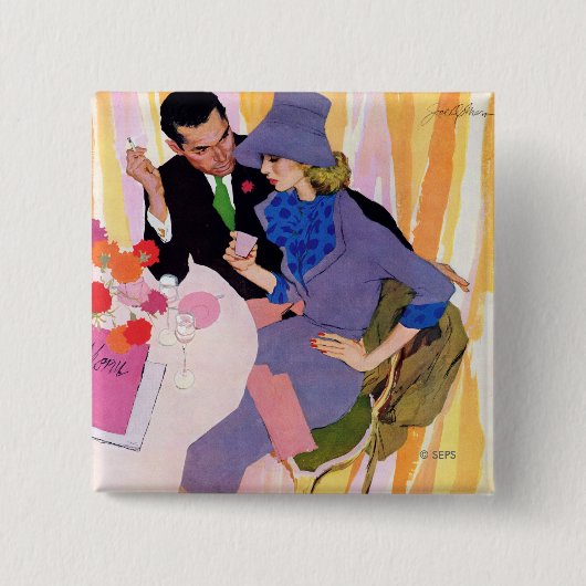 結婚は私には向いていない 缶バッジ (正面)