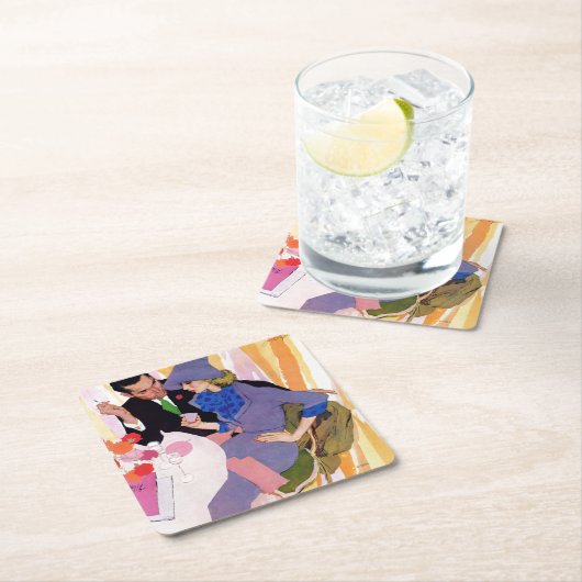 結婚は私のためではないです スクエアペーパーコースター (インサイチュ)