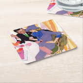 結婚は私のためではないです スクエアペーパーコースター (アングル)