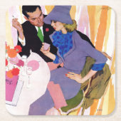 結婚は私のためではないです スクエアペーパーコースター (正面)