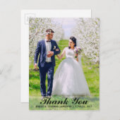結婚は花嫁及び新郎の写真の郵便はがきB L感謝していしています ポストカード (正面/裏面)