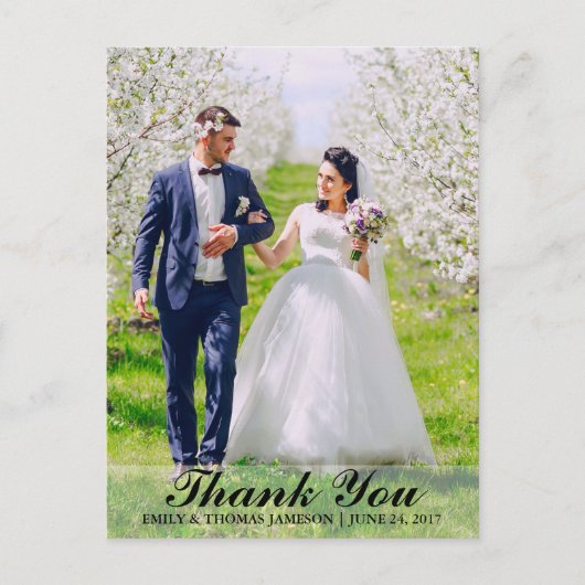 結婚は花嫁及び新郎の写真の郵便はがきB L感謝していしています ポストカード (正面)