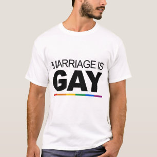 結婚は陽気です Tシャツ