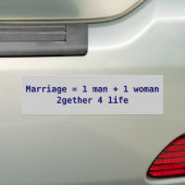 結婚は…あります バンパーステッカー (車上)