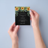 結婚ひまわりユーカリ黒バジェット チラシ (手)