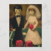 結婚への賭けレトロ ポストカード (正面)