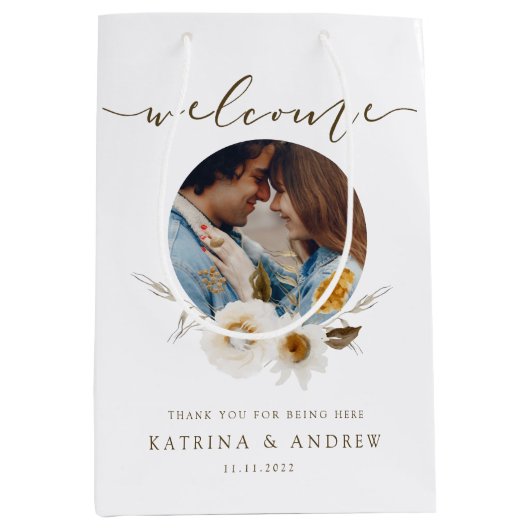 結婚へようこそ抱き枕 ミディアムペーパーバッグ (正面)