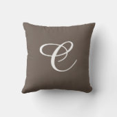 結婚または周年枕モノグラムの クッション (裏面)
