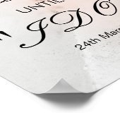 結婚までのカウントダウン看板 ポスター (角)