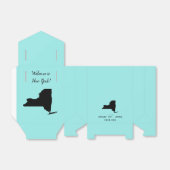 結婚ようこそニューヨークの好意ボックス、州マップ フェイバーボックス (折り畳みなし)