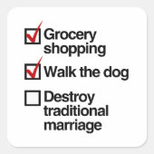 結婚を伝統的破棄する スクエアシール (正面)