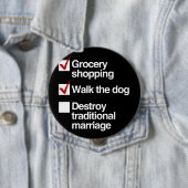 結婚を伝統的破棄する 缶バッジ (インサイチュ)