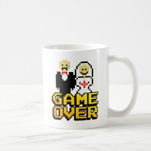 結婚を巡るゲーム（8ビット） コーヒーマグカップ (右)