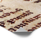 結婚を描いたイニシャル「D」 ポスター (角)