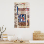 結婚を描いたイニシャル「D」 ポスター (キッチン)