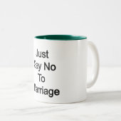 結婚を断る ツートーンマグカップ (正面右)