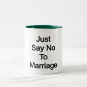 結婚を断る ツートーンマグカップ (中央)