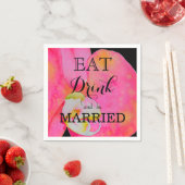 結婚を祝して乾杯 スタンダードカクテルナプキン (インサイチュ)