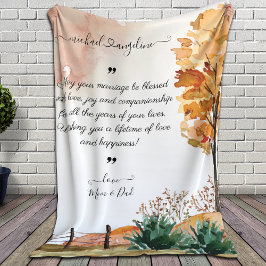 結婚を税関願賛美いに フリースブランケット