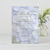 結婚アドバイスとコメントあじさい 招待状 (スタンド正面)