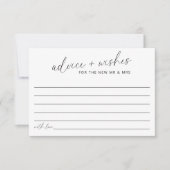 結婚アドバイスと願い フラットカード (正面)