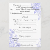 結婚アドバイス、ラベンダー花コメント アドバイスカード (裏面)