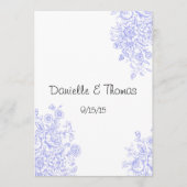 結婚アドバイス、ラベンダー花コメント アドバイスカード (正面)