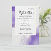 結婚アメジスト抽象芸術 招待状 (スタンド正面)