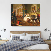 結婚アラモード： 2, The Tette a Tette (c1743) キャンバスプリント (インサイチュ (寝室))