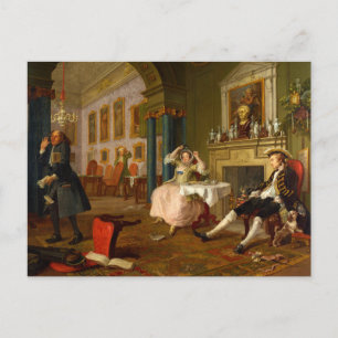 結婚アラモード: 2, The Tette a Tette (c1743) ポストカード