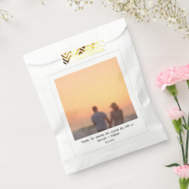 結婚インスタント写真の名のギフトモダン フェイバーバッグ