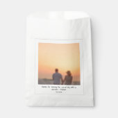 結婚インスタント写真の名のギフトモダン フェイバーバッグ (正面)