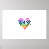 結婚ウェルカムゲストブックレインボーLGBTプライド ポスター (正面)