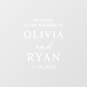 結婚ウェルカムサインビニルデカール結婚ズ ウィンドウサイン (シート)