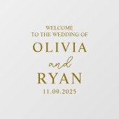 結婚ウェルカムサインビニルデカール結婚ズ ウィンドウサイン (シート)