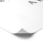 結婚ウェルカムサイン水彩緑 ポスター (角)