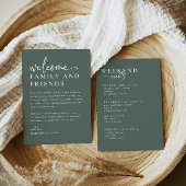 結婚ウェルカムバッグレター&ウィークエンドタイムラインカード メニュー