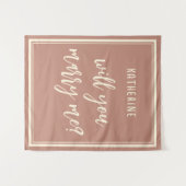 結婚エレガントの申し出があれば結婚してくれ タペストリー (正面(横))