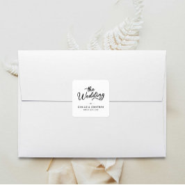 結婚エレガントミニマル スクエアシール