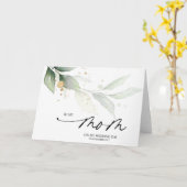 結婚エレガント式の日に母にユーカリプタス カード (黄色い花)