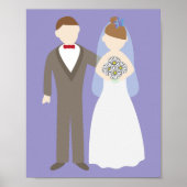結婚カップル ポスター (正面)