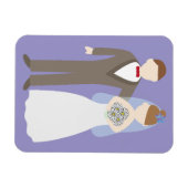 結婚カップル マグネット (横)