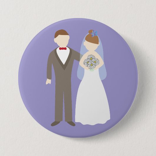 結婚カップル 缶バッジ (正面)