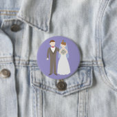 結婚カップル 缶バッジ (インサイチュ)