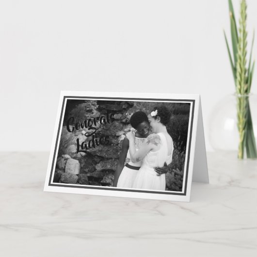 結婚カード - おめでとう、女性たち カード (正面)