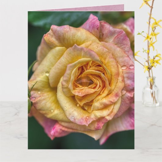 結婚カード カード (黄色い花)