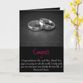 結婚カード カード (黄色い花)