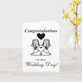 結婚カード カード (黄色い花)