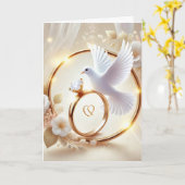 結婚カード カード (黄色い花)