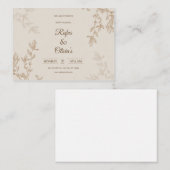 結婚カード ノートカード (正面/裏面)